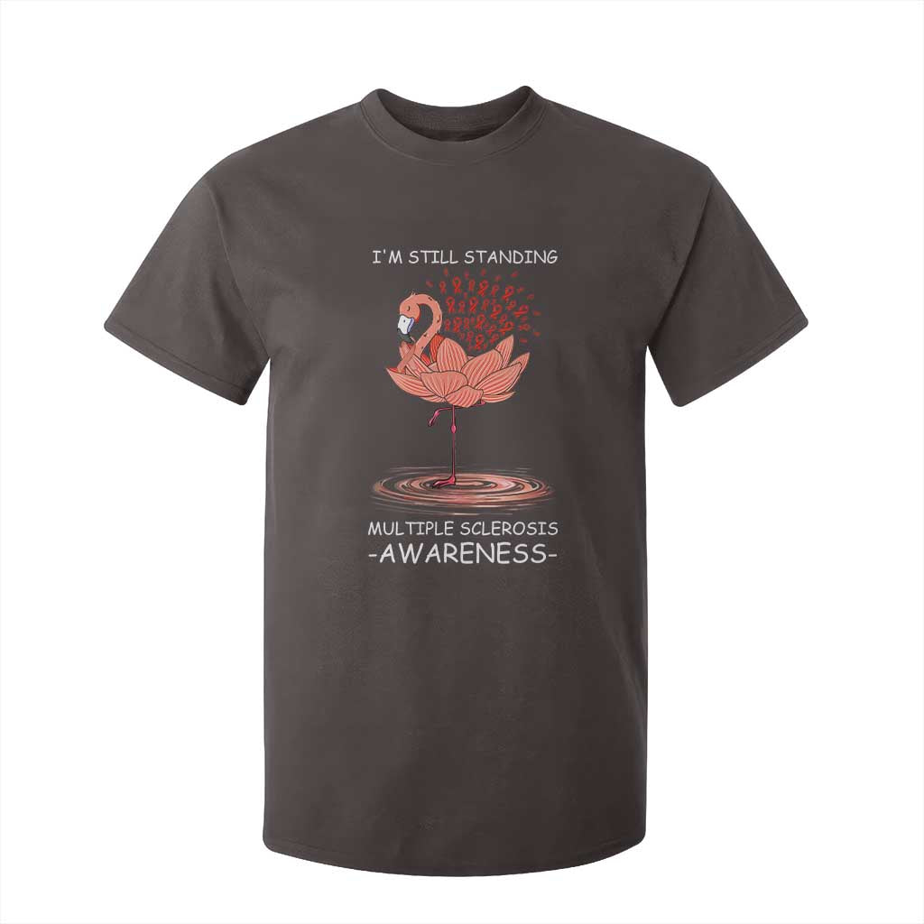 Multiple Sclerosis Survivor T Shirt For Kid Fight MS Orange Ribbon TS10 Dark Chocolate Print Your Wear