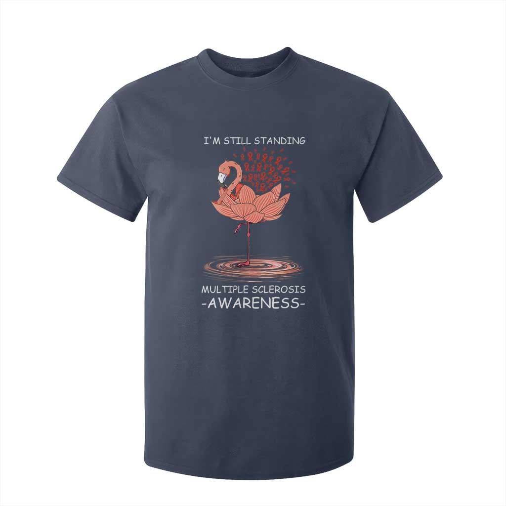 Multiple Sclerosis Survivor T Shirt For Kid Fight MS Orange Ribbon TS10 Navy Print Your Wear