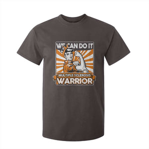 Multiple Sclerosis Awareness T Shirt For Kid Orange Ribbon MS Warrior Support Squad TS10 Dark Chocolate Print Your Wear