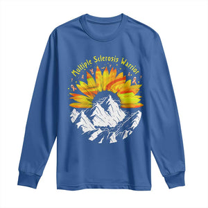 MS Warrior Long Sleeve Shirt Orange Ribbon Sunflower Multiple Sclerosis Awareness TS10 Royal Blue Print Your Wear