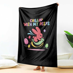 Easter Day Throw Blanket Chillin With My Peeps Bunnies TS10 Print Your Wear