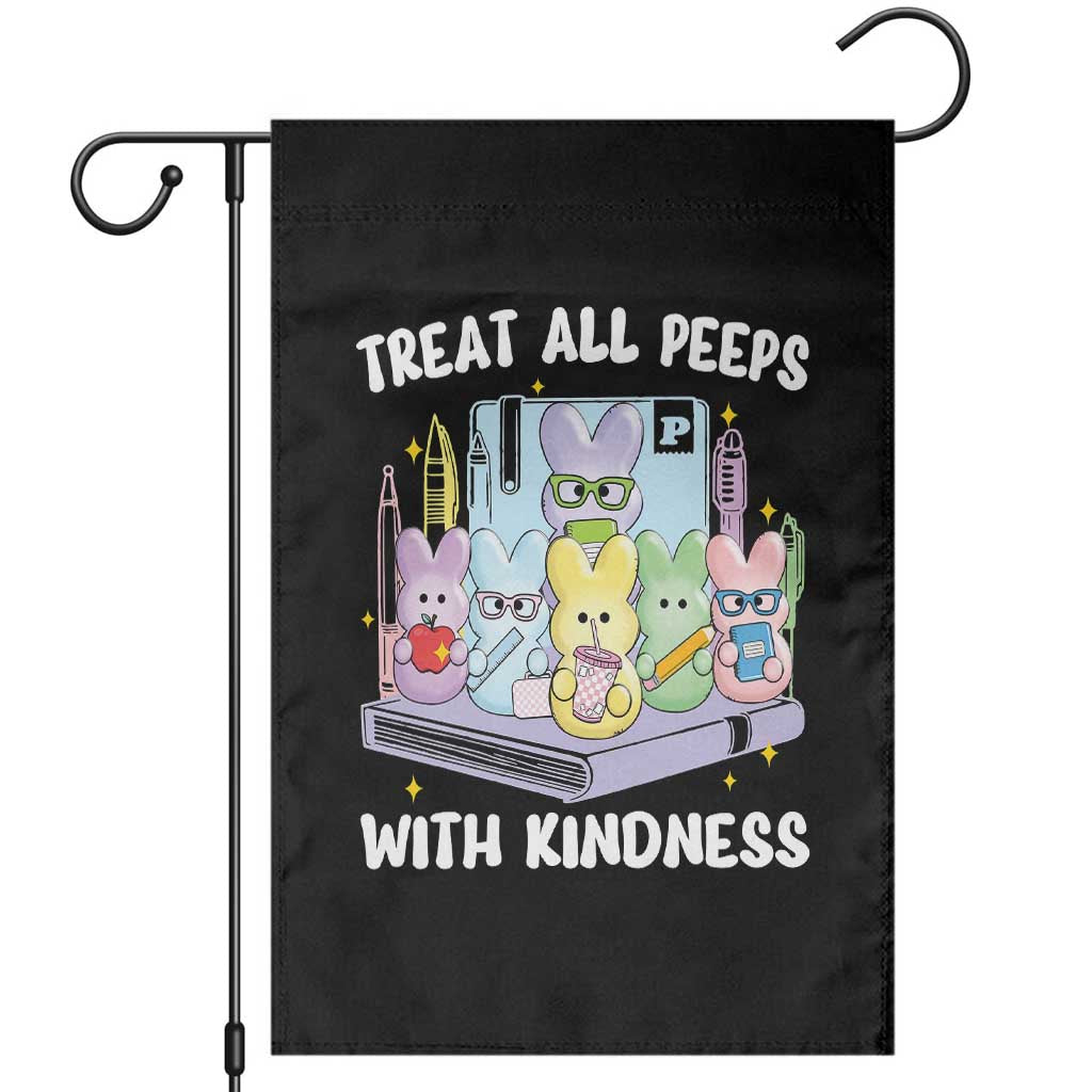 Teachers Easter Garden Flag Treat All Peeps With Kindness TS10 Black Print Your Wear