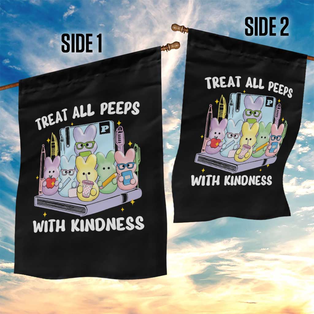 Teachers Easter Garden Flag Treat All Peeps With Kindness TS10 Print Your Wear