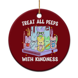 Teachers Easter Ceramic Ornament Treat All Peeps With Kindness TS10 1pc Red Print Your Wear