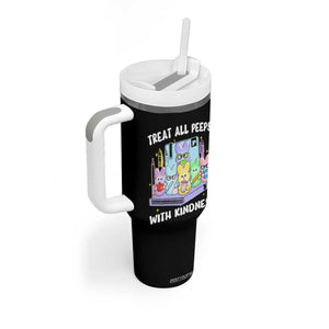 Teachers Easter Tumbler With Handle Treat All Peeps With Kindness TS10 Print Your Wear