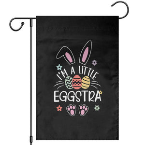 Funny Easter Garden Flag Im A Little Eggstra Bunny Cute Kids Toddler TS10 Black Print Your Wear