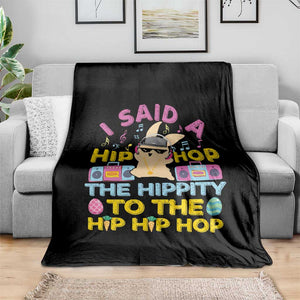 Funny Hip Hop Hippity Easter Bunny Throw Blanket TS10 Print Your Wear