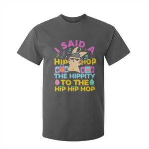 Funny Hip Hop Hippity Easter Bunny T Shirt For Kid TS10 Dark Heather Print Your Wear