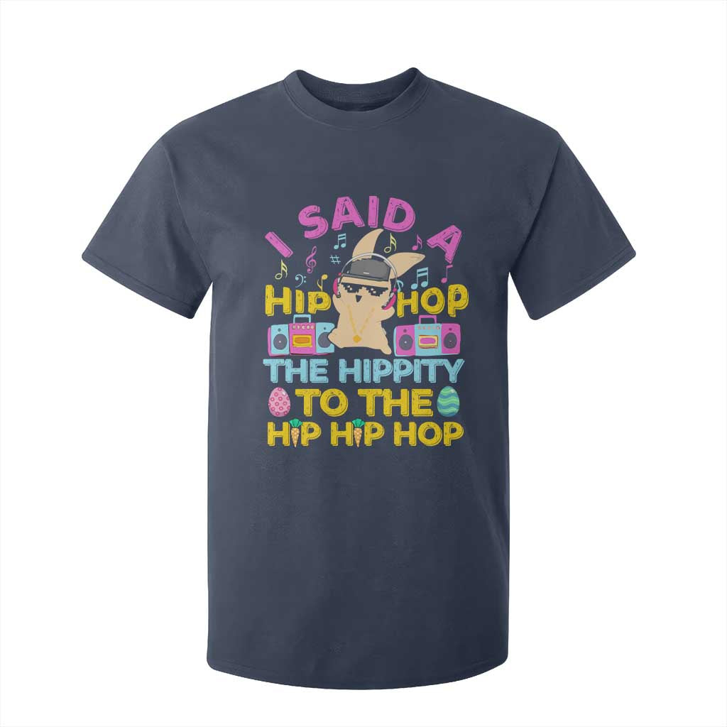 Funny Hip Hop Hippity Easter Bunny T Shirt For Kid TS10 Navy Print Your Wear