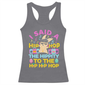 Funny Hip Hop Hippity Easter Bunny Racerback Tank Top TS10 Charcoal Print Your Wear