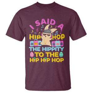 Funny Hip Hop Hippity Easter Bunny T Shirt TS10 Maroon Print Your Wear