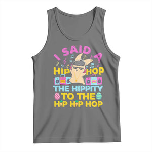 Funny Hip Hop Hippity Easter Bunny Tank Top TS10 Black Heather Print Your Wear