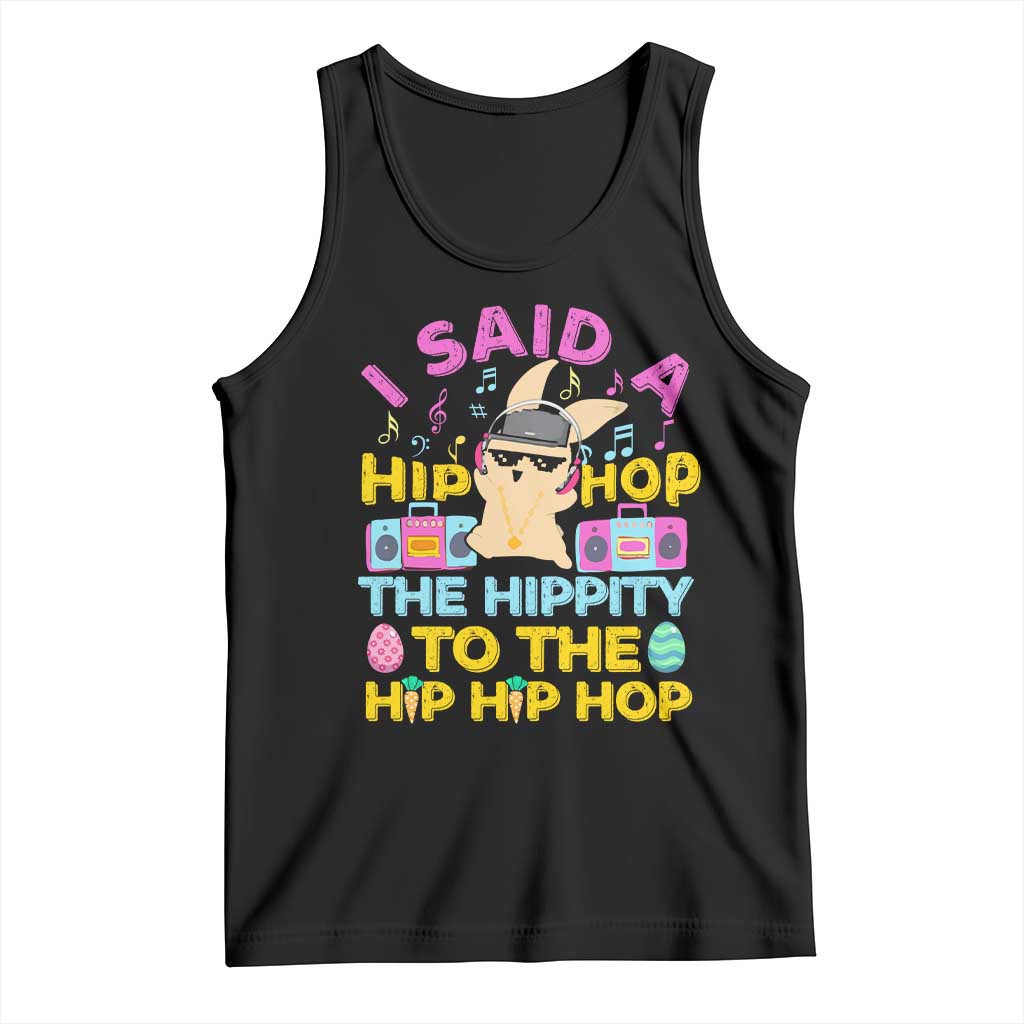 Funny Hip Hop Hippity Easter Bunny Tank Top TS10 Black Print Your Wear