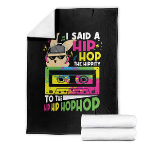Hip Hop Easter Bunny Throw Blanket Funny Hippity Cool Rabbit Lovers Toddler TS10 Black Print Your Wear