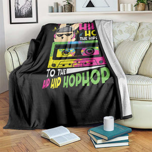 Hip Hop Easter Bunny Throw Blanket Funny Hippity Cool Rabbit Lovers Toddler TS10 Print Your Wear