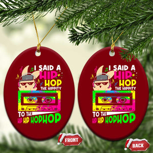 Hip Hop Easter Bunny Ceramic Ornament Funny Hippity Cool Rabbit Lovers Toddler TS10 Print Your Wear