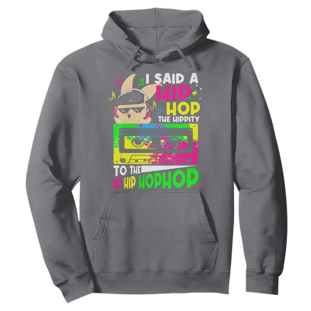 Hip Hop Easter Bunny Hoodie Funny Hippity Cool Rabbit Lovers Toddler TS10 Charcoal Print Your Wear