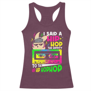Hip Hop Easter Bunny Racerback Tank Top Funny Hippity Cool Rabbit Lovers Toddler TS10 Maroon Print Your Wear