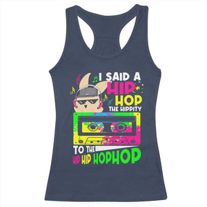 Hip Hop Easter Bunny Racerback Tank Top Funny Hippity Cool Rabbit Lovers Toddler TS10 Navy Print Your Wear