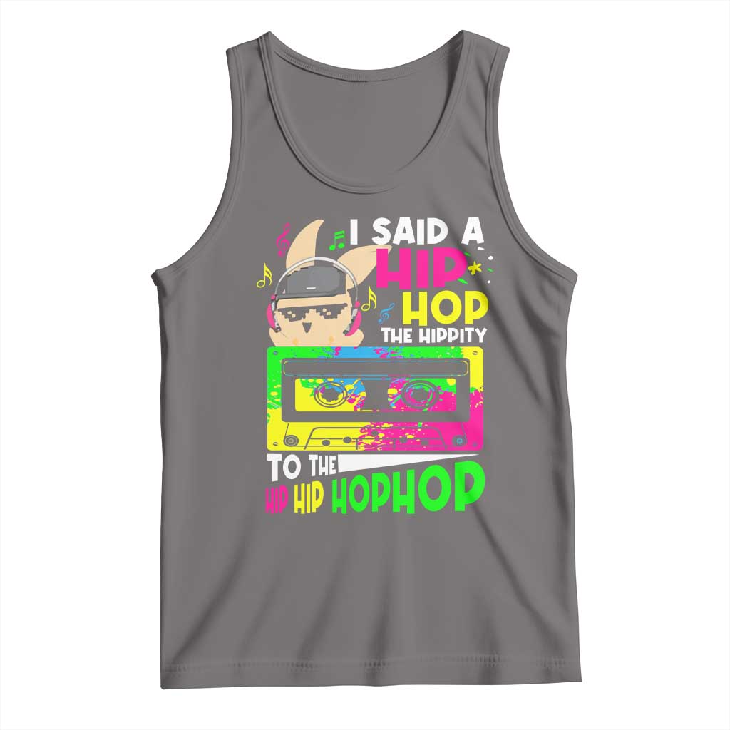 Hip Hop Easter Bunny Tank Top Funny Hippity Cool Rabbit Lovers Toddler TS10 Deep Heather Print Your Wear