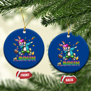 Bruh Dab Bunny Easter Ceramic Ornament Funny 80s Retro Vintage Party Cool Rabbit TS10 1pc Blue Print Your Wear