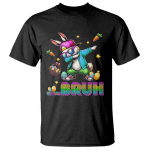Bruh Dab Bunny Easter T Shirt Funny 80s Retro Vintage Party Cool Rabbit TS10 Black Print Your Wear
