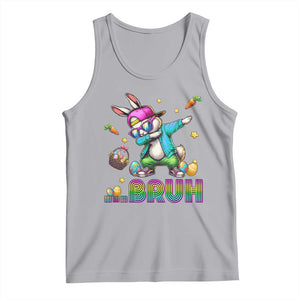 Bruh Dab Bunny Easter Tank Top Funny 80s Retro Vintage Party Cool Rabbit TS10 Athletic Heather Print Your Wear