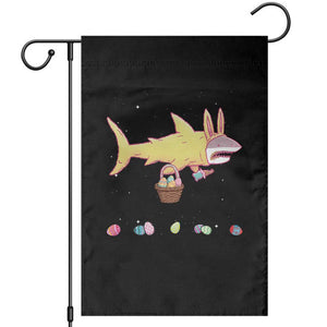 Funny Shark Easter Garden Flag Cute Bunny Ears Eggs Hunting Teens Boys Kids TS10 Black Print Your Wear