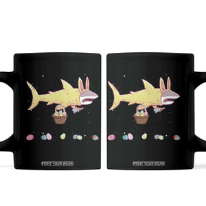 Funny Shark Easter Coffee Mug Cute Bunny Ears Eggs Hunting Teens Boys Kids TS10 Black Print Your Wear