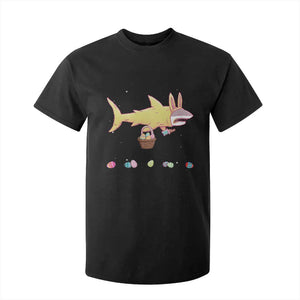 Funny Shark Easter T Shirt For Kid Cute Bunny Ears Eggs Hunting Teens Boys Kids TS10 Black Print Your Wear