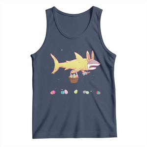 Funny Shark Easter Tank Top Cute Bunny Ears Eggs Hunting Teens Boys Kids TS10 Navy Print Your Wear
