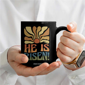 Retro Easter Coffee Mug Jesus He is Risen Matthew 28:6 Bible Verse Kids TS10 Print Your Wear
