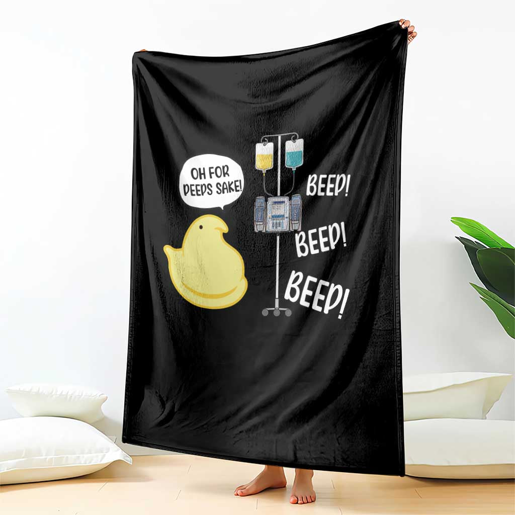 Bunny Nurse Throw Blanket Funny Peep Nursing Easter Nurse Gift TS10 Print Your Wear