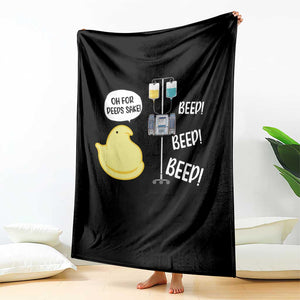 Bunny Nurse Throw Blanket Funny Peep Nursing Easter Nurse Gift TS10 Print Your Wear