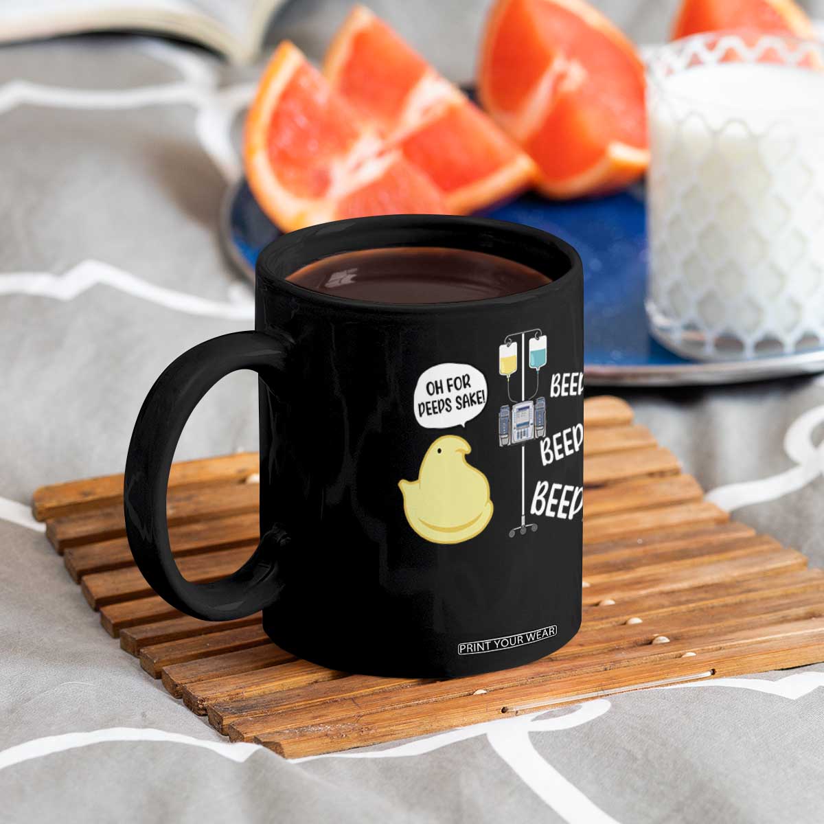 Bunny Nurse Coffee Mug Funny Peep Nursing Easter Nurse Gift TS10 Print Your Wear