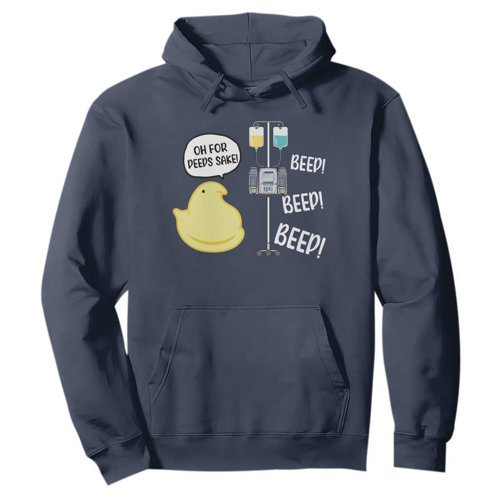 Bunny Nurse Hoodie Funny Peep Nursing Easter Nurse Gift TS10 Navy Print Your Wear
