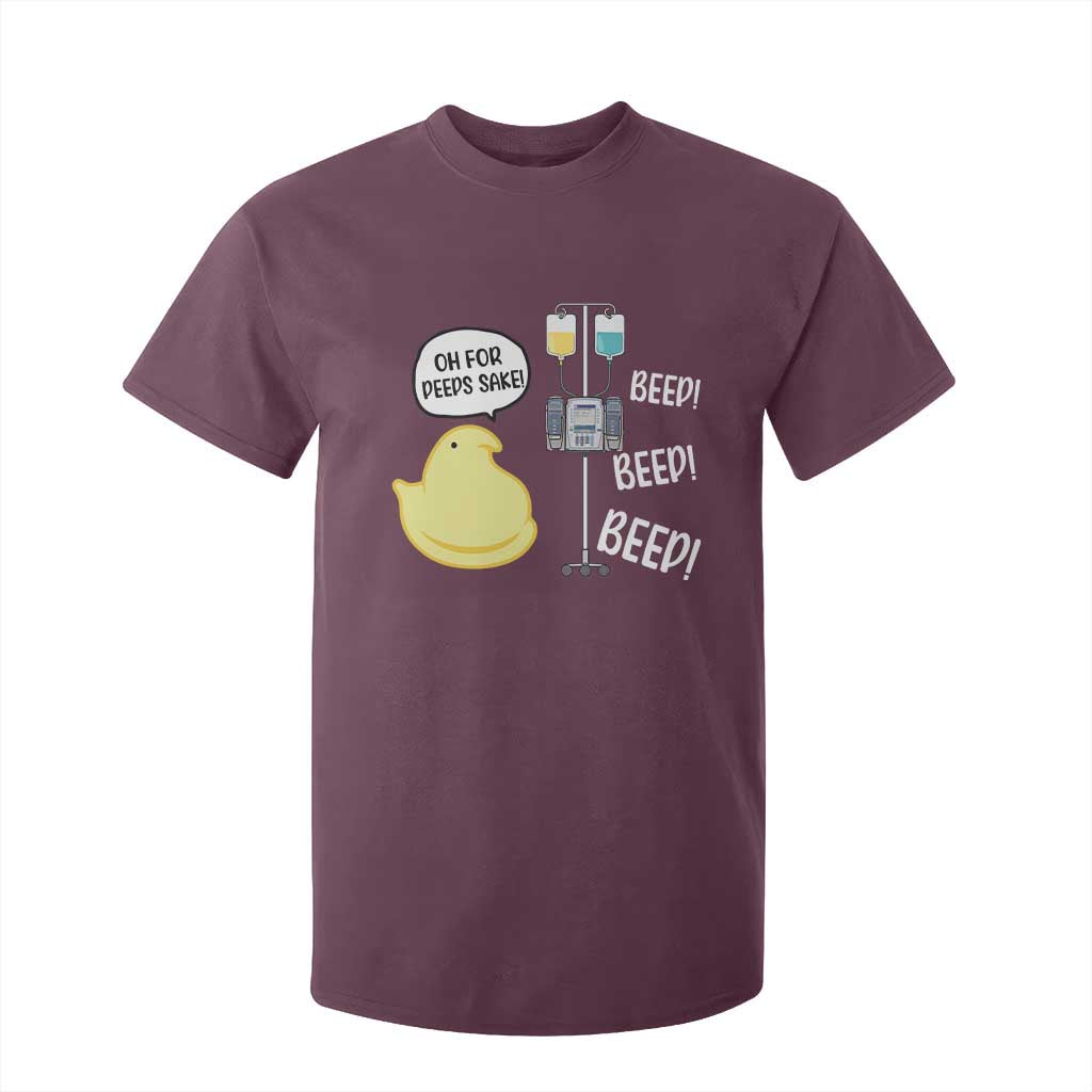 Bunny Nurse T Shirt For Kid Funny Peep Nursing Easter Nurse Gift TS10 Maroon Print Your Wear