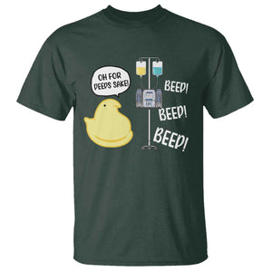 Bunny Nurse T Shirt Funny Peep Nursing Easter Nurse Gift TS10 Dark Forest Green Print Your Wear