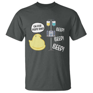 Bunny Nurse T Shirt Funny Peep Nursing Easter Nurse Gift TS10 Dark Heather Print Your Wear