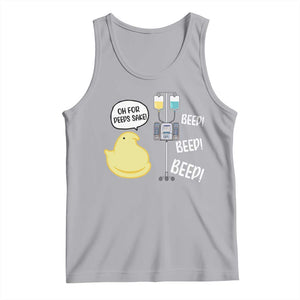 Bunny Nurse Tank Top Funny Peep Nursing Easter Nurse Gift TS10 Athletic Heather Print Your Wear