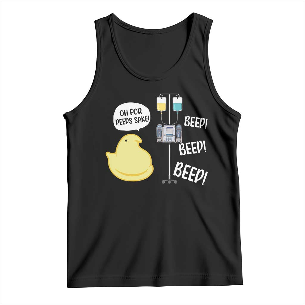 Bunny Nurse Tank Top Funny Peep Nursing Easter Nurse Gift TS10 Black Print Your Wear