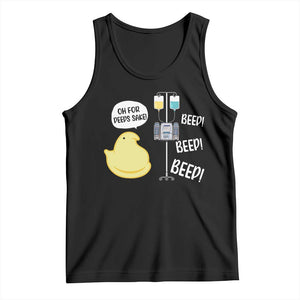 Bunny Nurse Tank Top Funny Peep Nursing Easter Nurse Gift TS10 Black Print Your Wear
