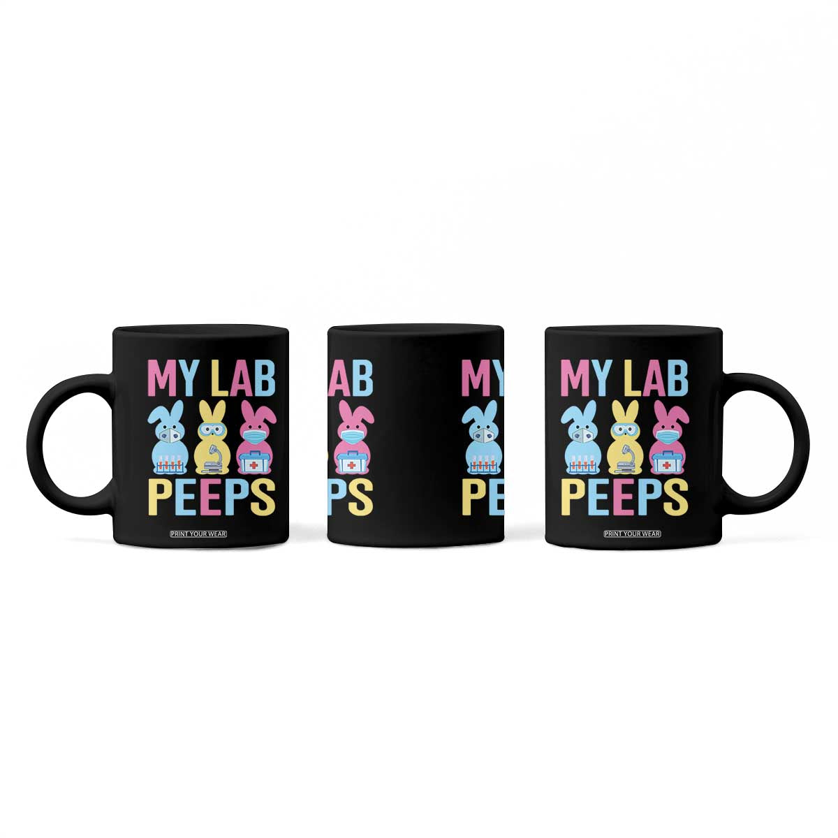 Easter Lab Tech Coffee Mug Cute Bunny My Lab Peeps TS10 Print Your Wear