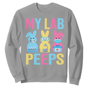 Easter Lab Tech Sweatshirt Cute Bunny My Lab Peeps TS10 Sport Gray Print Your Wear