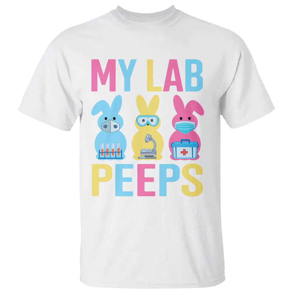 Easter Lab Tech T Shirt Cute Bunny My Lab Peeps TS10 White Print Your Wear