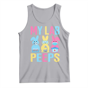 Easter Lab Tech Tank Top Cute Bunny My Lab Peeps TS10 Athletic Heather Print Your Wear