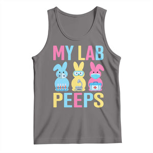 Easter Lab Tech Tank Top Cute Bunny My Lab Peeps TS10 Deep Heather Print Your Wear