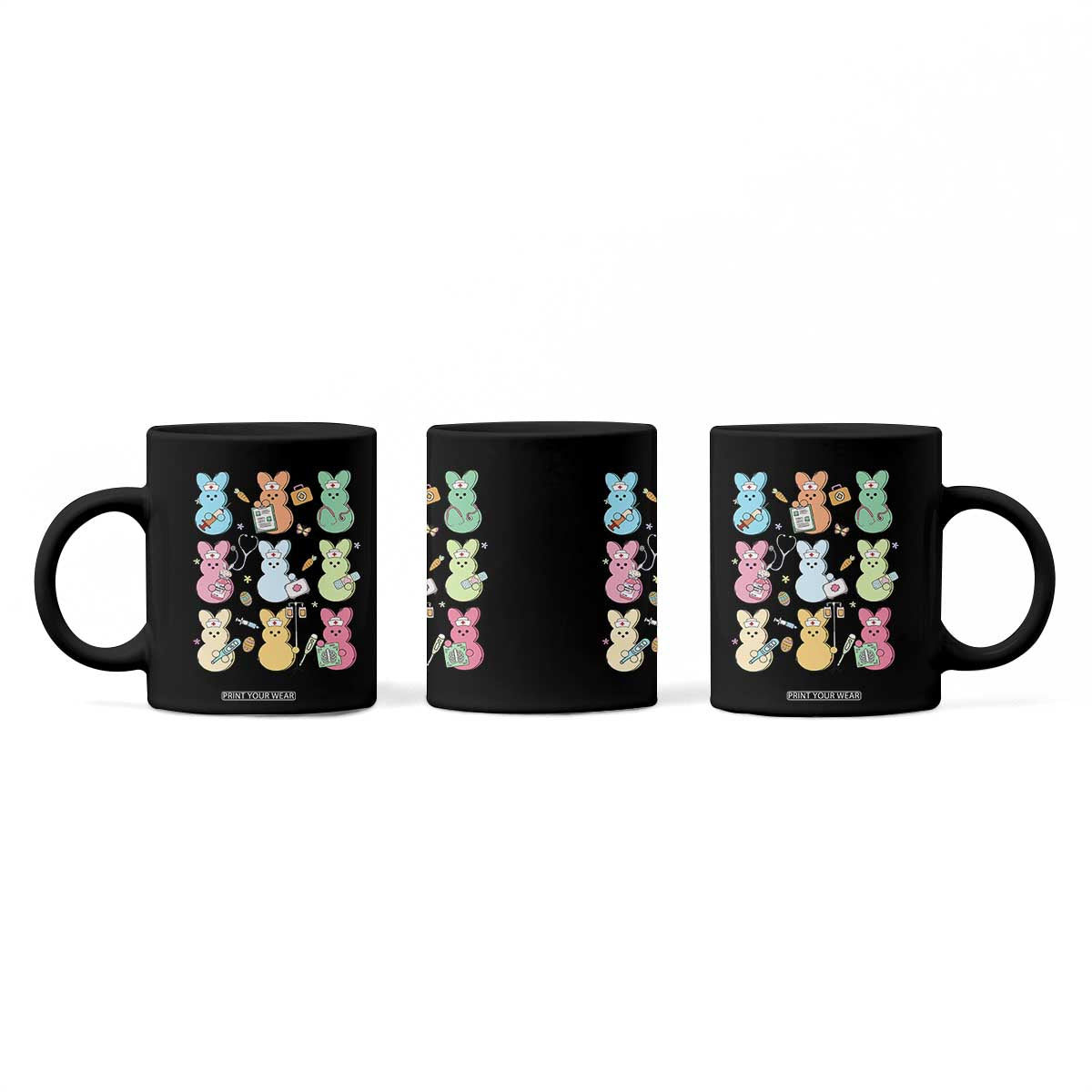 Easter Nurse Bunny Coffee Mug Funny Nursing Easter Spring Nurse Gift TS10 Print Your Wear