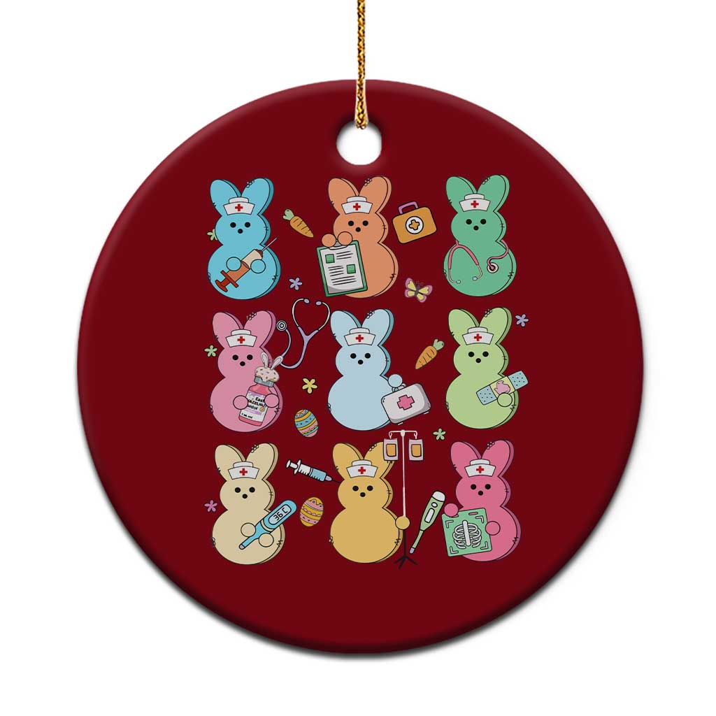 Easter Nurse Bunny Ceramic Ornament Funny Nursing Easter Spring Nurse Gift TS10 1pc Red Print Your Wear