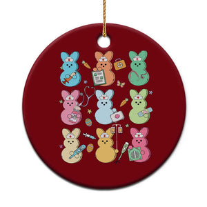 Easter Nurse Bunny Ceramic Ornament Funny Nursing Easter Spring Nurse Gift TS10 1pc Red Print Your Wear